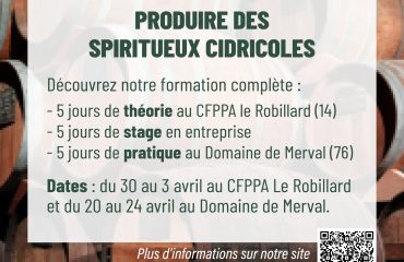 Post produire des spiritueux cidricoles